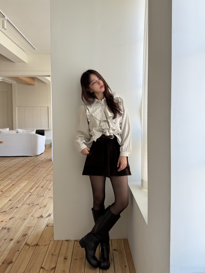 MOSMOS韓國直郵㊣女士新款職業休閑熱賣人氣真品襯衫蕾絲衫MOSMOS襯衫/蕾絲衫