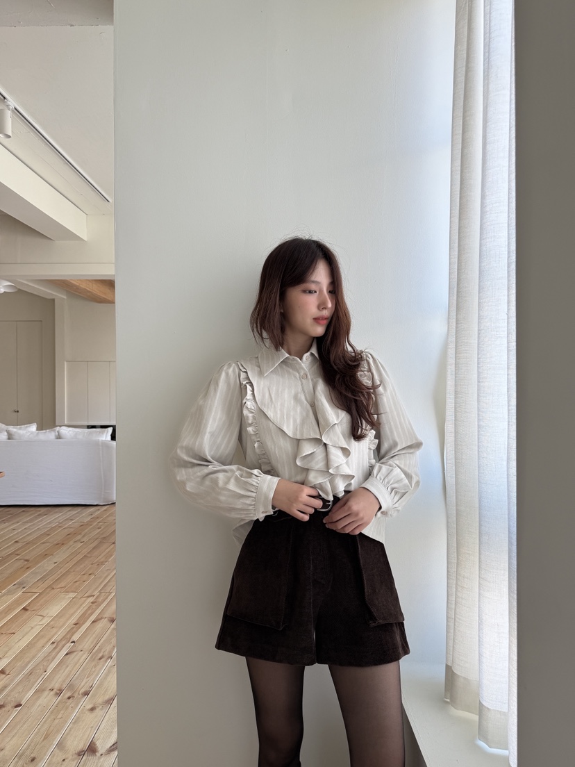 MOSMOS韓國直郵㊣女士新款職業休閑熱賣人氣真品襯衫蕾絲衫MOSMOS襯衫/蕾絲衫