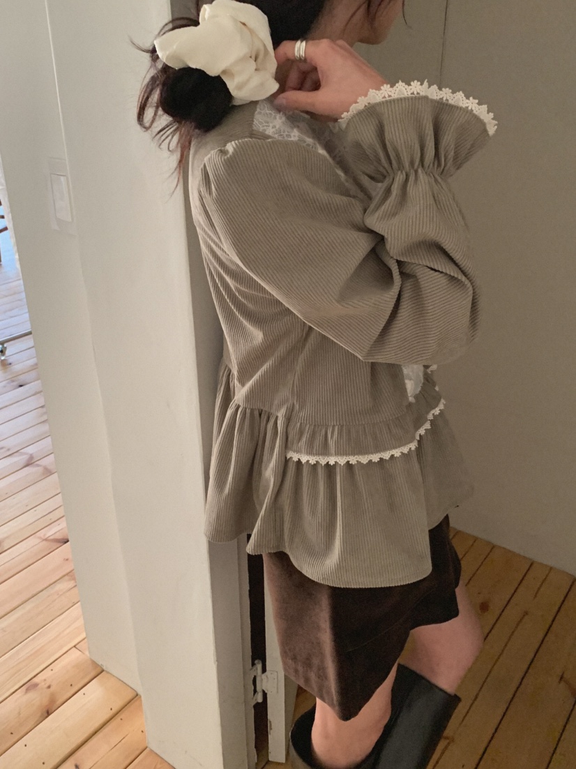 MOSMOS韓國代購㊣女裝新款人氣真品熱賣時尚職業襯衫蕾絲衫MOSMOS襯衫/蕾絲衫