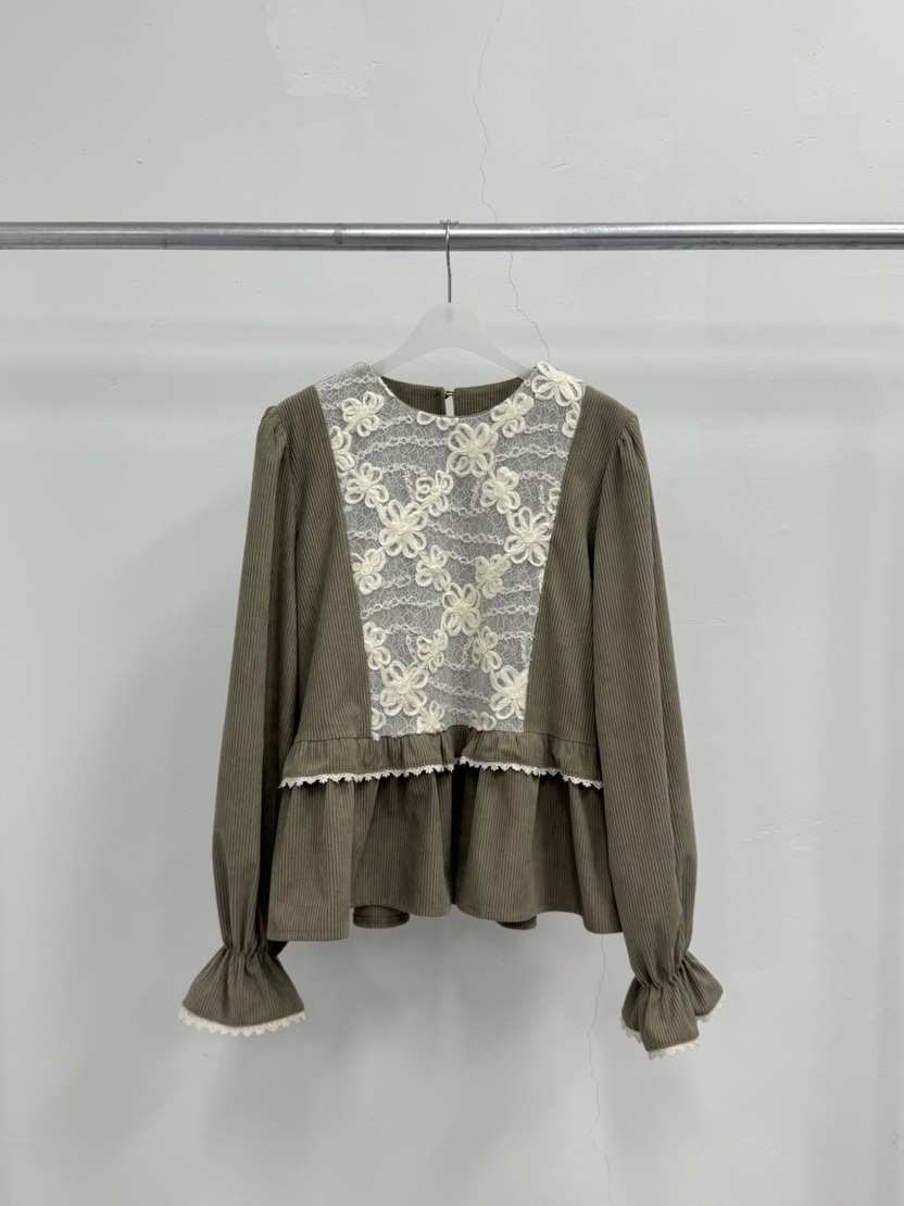 MOSMOS韓國代購㊣女裝新款人氣真品熱賣時尚職業襯衫蕾絲衫MOSMOS襯衫/蕾絲衫圖色2