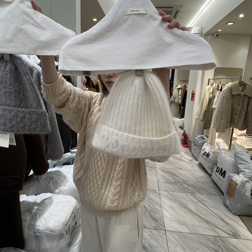 VERVEINE東大門㊣實拍女士新品真品25秋冬推薦熱賣休閑帽子VERVEINE帽子圖色2