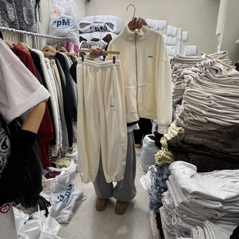 BREEZE韓國直郵㊣女士新品時尚25秋冬真品職業衛衣抓絨拉鏈BREEZE衛衣