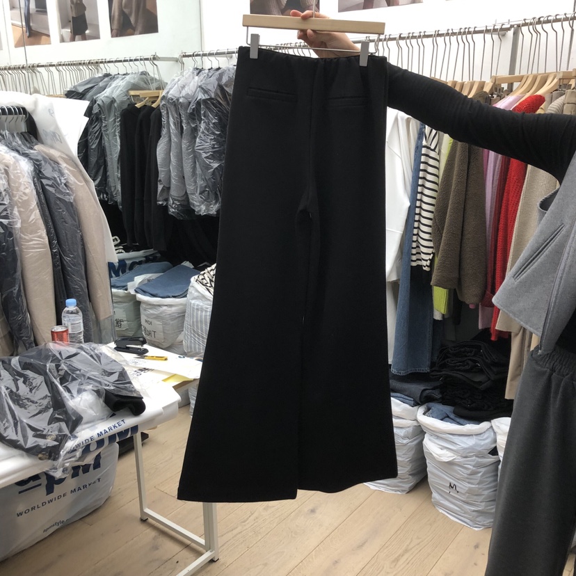 MOI-A韓國代購㊣女裝新款熱賣推薦時尚25秋冬休閑褲加絨抓絨MOI-A休閑褲