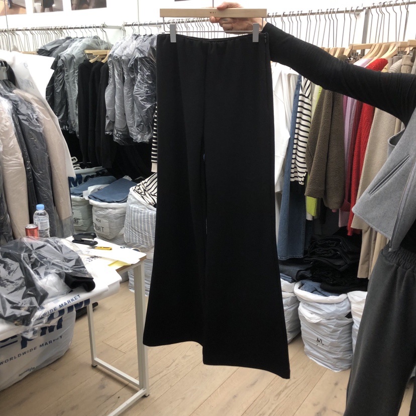 MOI-A韓國代購㊣女裝新款熱賣推薦時尚25秋冬休閑褲加絨抓絨MOI-A休閑褲圖色1