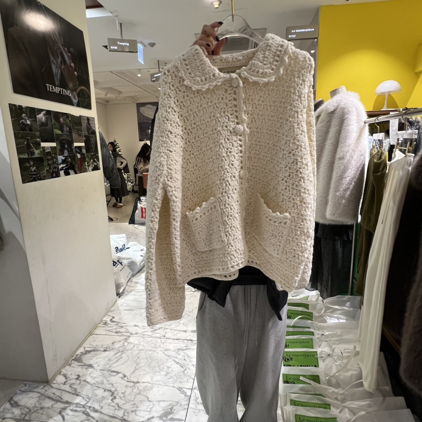 LE MASTERPLACE韓國直郵㊣女裝新品真品職業時尚25秋冬毛衣Le masterpiece毛衣圖色1