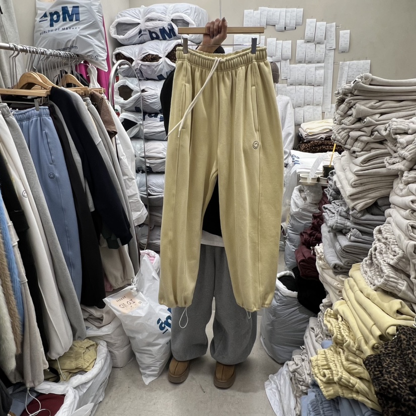 BREEZE韓國代購㊣女裝新品25秋冬時尚推薦熱賣人氣休閑褲褶裥BREEZE休閑褲圖色4