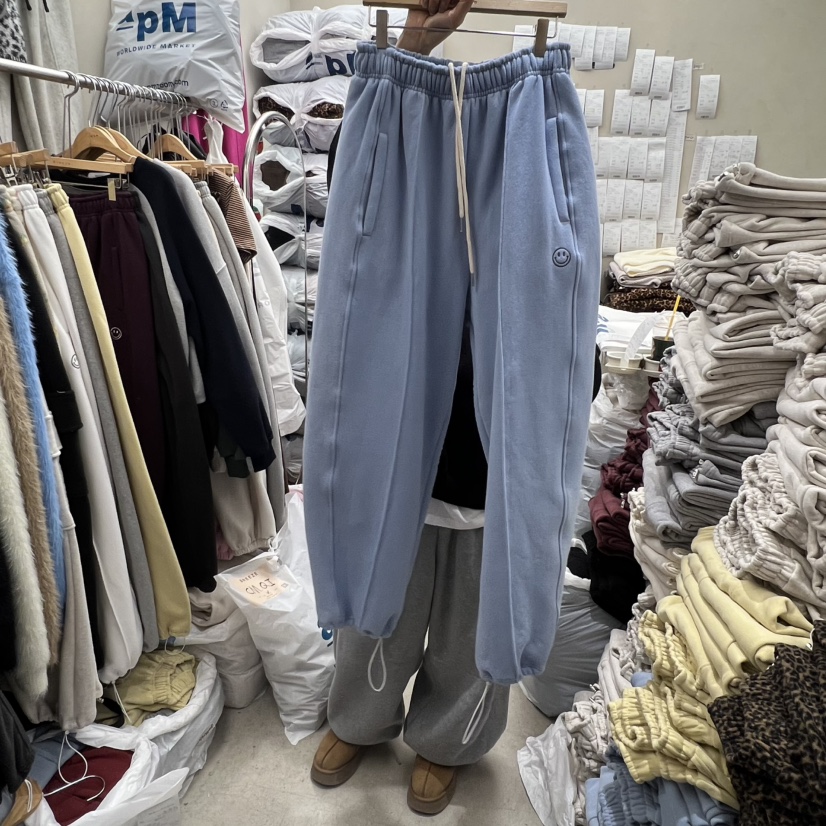 BREEZE韓國代購㊣女裝新品25秋冬時尚推薦熱賣人氣休閑褲褶裥BREEZE休閑褲圖色5