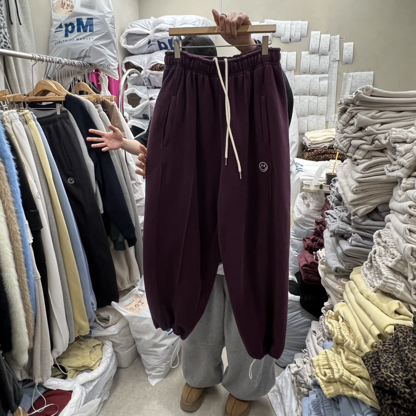 BREEZE韓國代購㊣女裝新品25秋冬時尚推薦熱賣人氣休閑褲褶裥BREEZE休閑褲圖色6