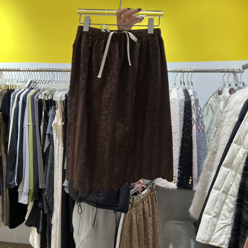 LE MASTERPLACE韓國直郵㊣女士新品人氣半身裙中短裙刺繡復古Le masterpiece半身裙/中短裙圖色3