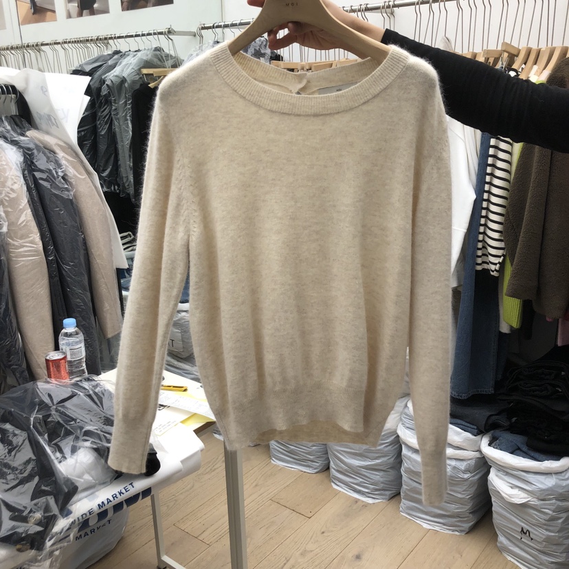 MOI-A韓國代購㊣女裝新款25秋冬人氣休閑真品時尚職業毛衣MOI-A毛衣圖色2