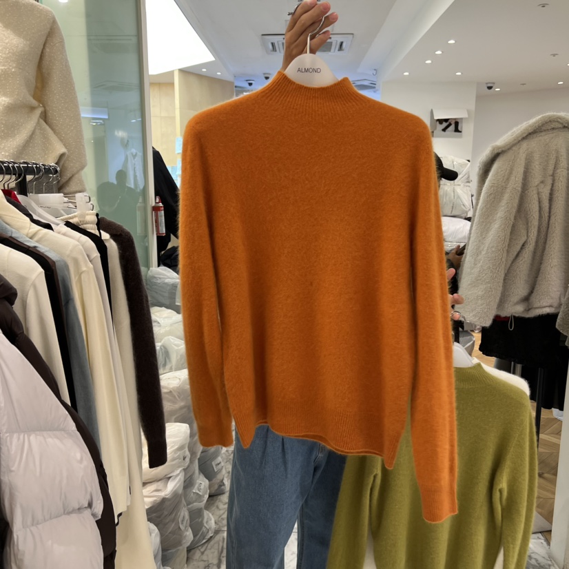 ALMOND韓國直郵㊣女士新款25秋冬休閑職業人氣熱賣針織衫羊絨ALMOND針織衫圖色3