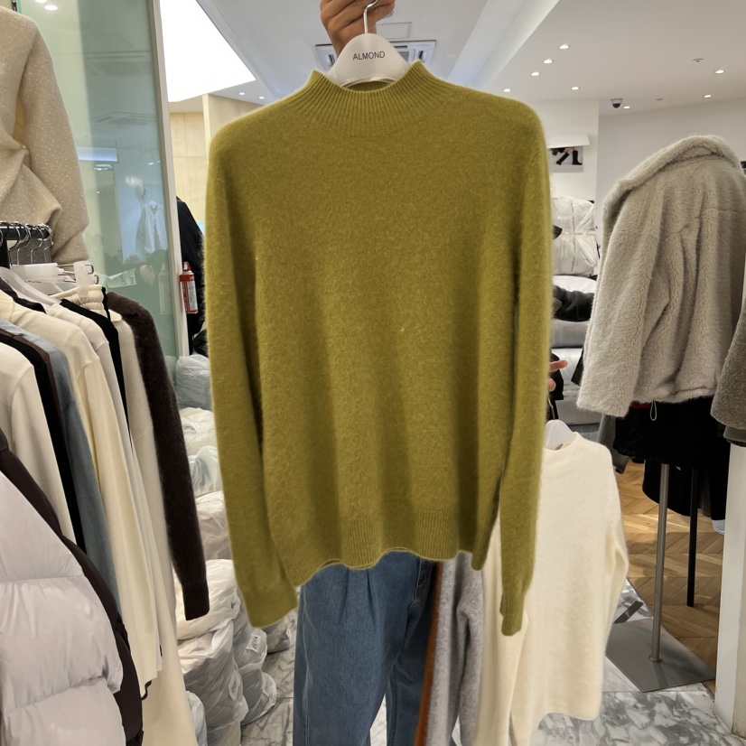 ALMOND韓國直郵㊣女士新款25秋冬休閑職業人氣熱賣針織衫羊絨ALMOND針織衫圖色4