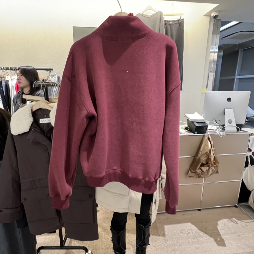 W AND J東大門㊣代購女裝新款時尚職業休閑人氣25秋冬衛衣W AND J衛衣