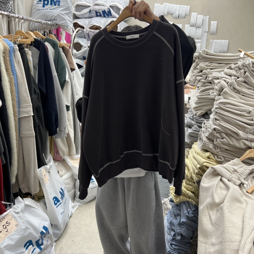 BREEZE東大門㊣實拍女裝新品時尚推薦休閑人氣25秋冬真品衛衣BREEZE衛衣圖色2