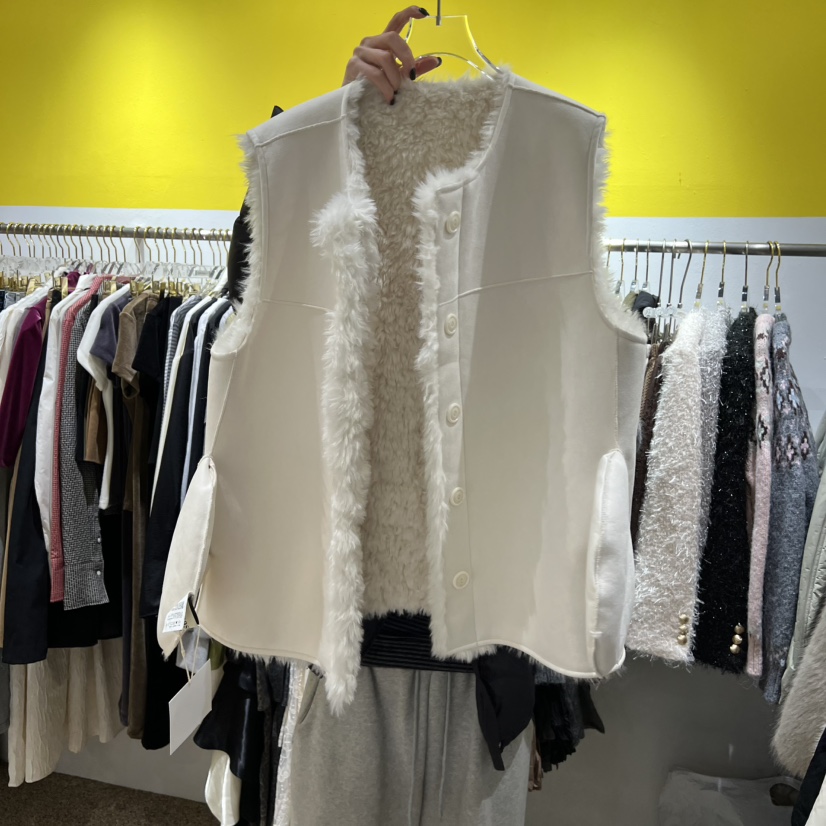 LE MASTERPLACE東大門㊣直郵女士新品推薦時尚馬甲雙面抓絨Le masterpiece馬甲