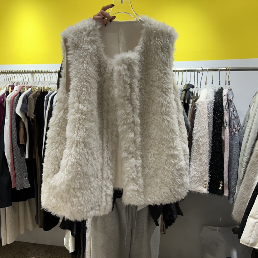 LE MASTERPLACE東大門㊣直郵女士新品推薦時尚馬甲雙面抓絨Le masterpiece馬甲圖色3