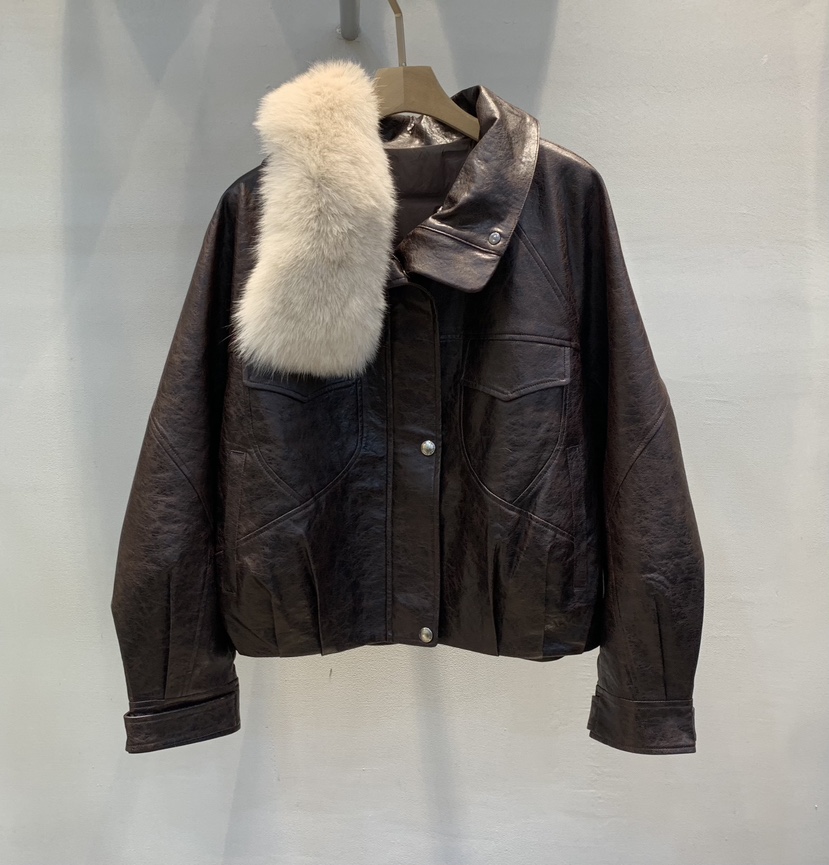 1 2ILLY-S韓國直郵㊣女士新款休閑推薦25秋冬真品夾克皮革1 2ILLY/THE SIL夾克圖色2