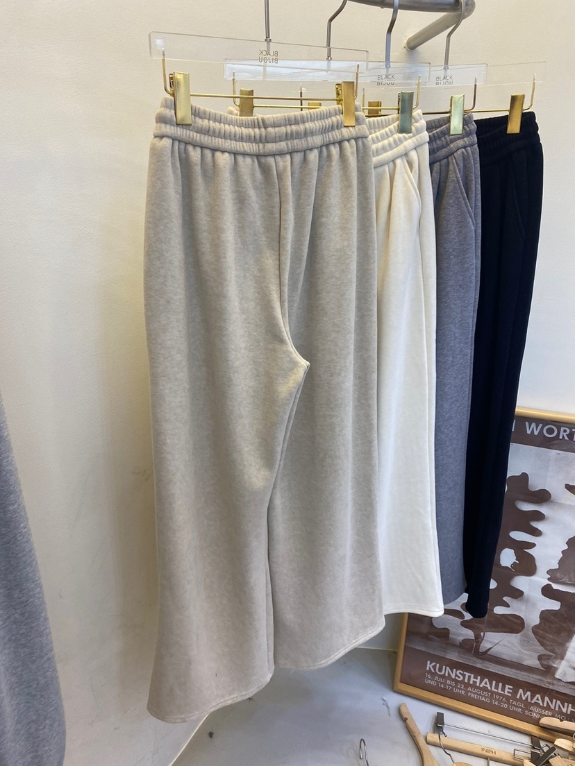 BLACK BIJOU東大門㊣代購女士新款職業人氣休閑褲加絨抓絨BLACK BIJOU休閑褲