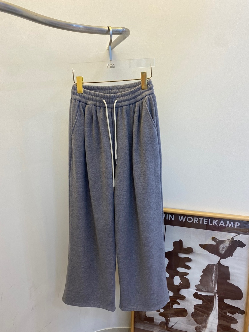 BLACK BIJOU東大門㊣代購女士新款職業人氣休閑褲加絨抓絨BLACK BIJOU休閑褲圖色4