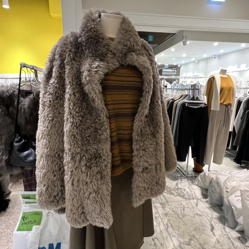 LE MASTERPLACE韓國直郵㊣女士新品時尚休閑真品推薦夾克皮草Le masterpiece夾克圖色2