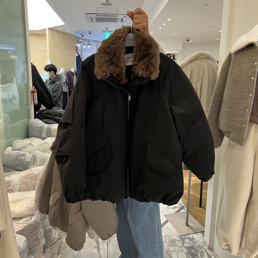 ALMOND韓國代購㊣女裝新品熱賣25秋冬休閑時尚短款羽絨服填充ALMOND短款羽絨服圖色1