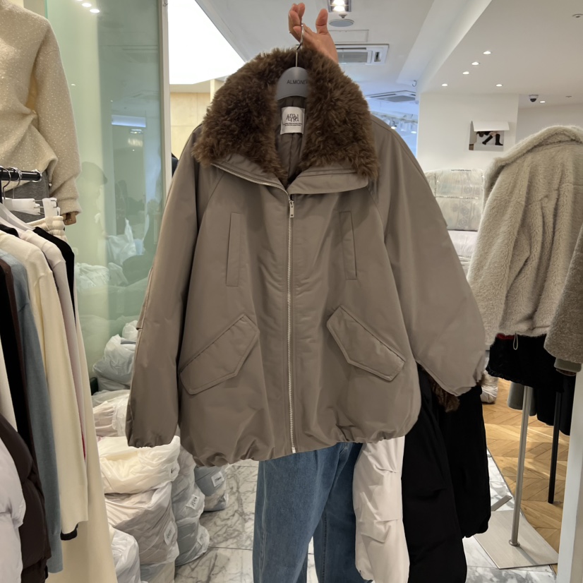 ALMOND韓國代購㊣女裝新品熱賣25秋冬休閑時尚短款羽絨服填充ALMOND短款羽絨服圖色3