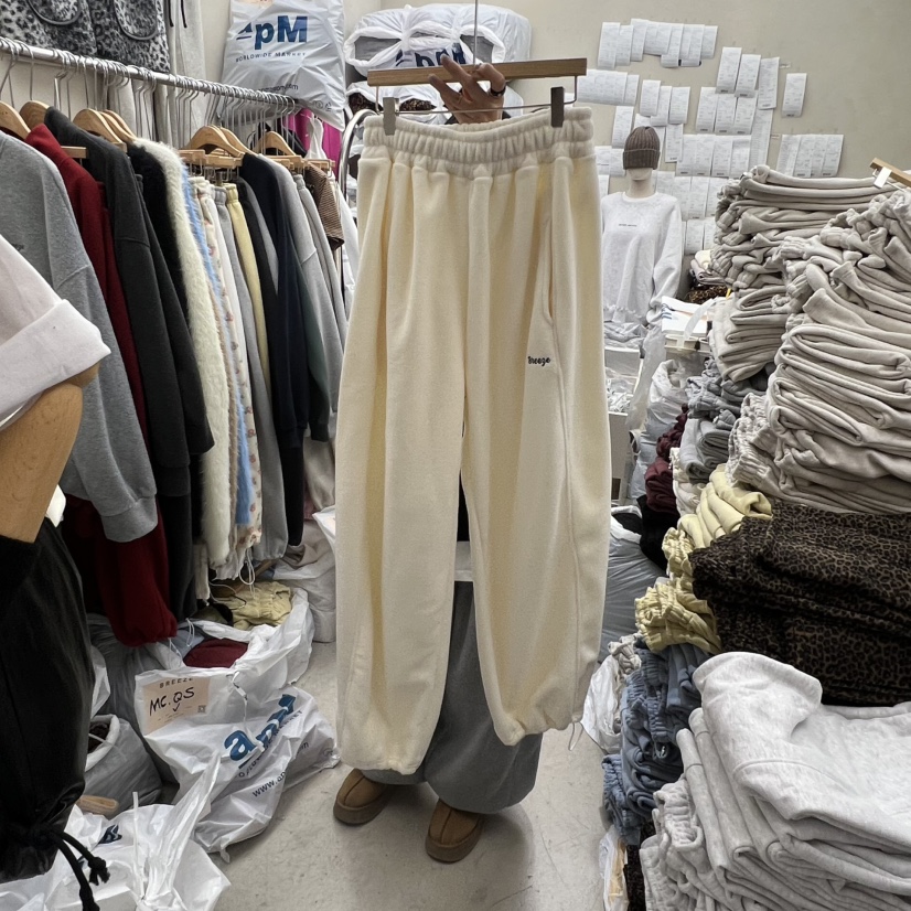BREEZE東大門㊣代購女士新品時尚推薦熱賣休閑真品休閑褲抓絨BREEZE休閑褲