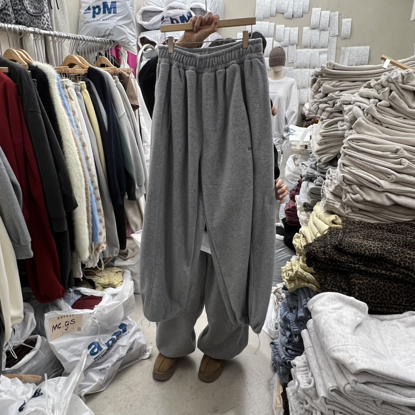 BREEZE東大門㊣代購女士新品時尚推薦熱賣休閑真品休閑褲抓絨BREEZE休閑褲圖色2