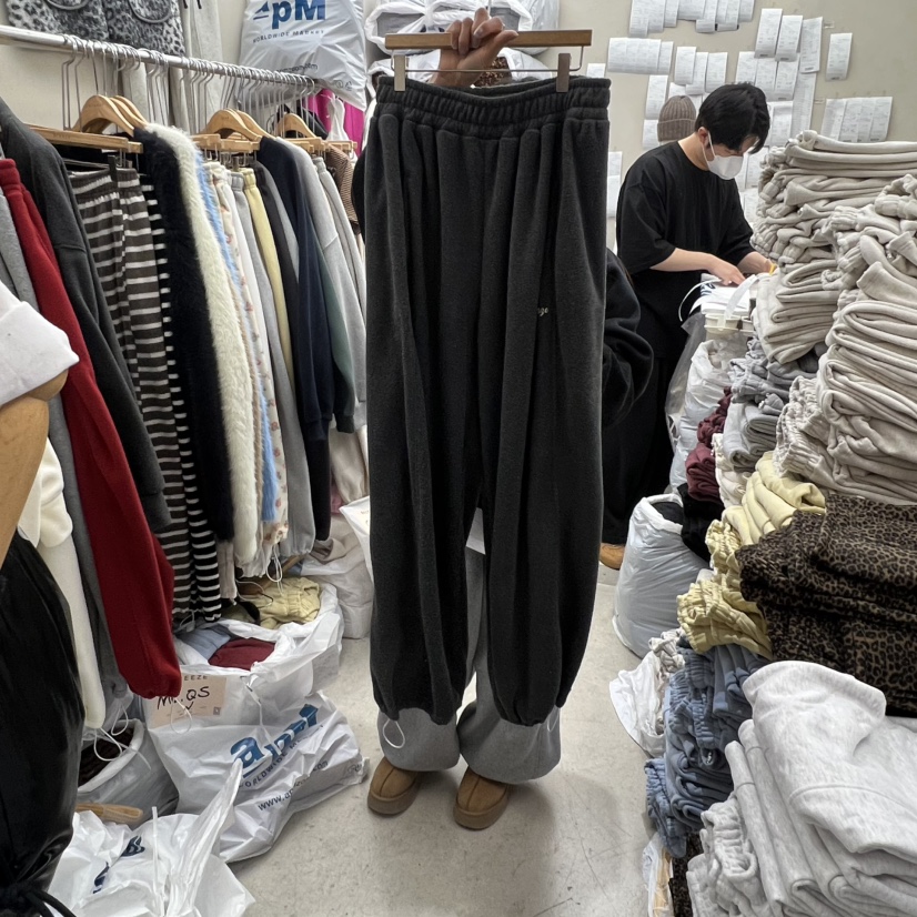 BREEZE東大門㊣代購女士新品時尚推薦熱賣休閑真品休閑褲抓絨BREEZE休閑褲圖色4