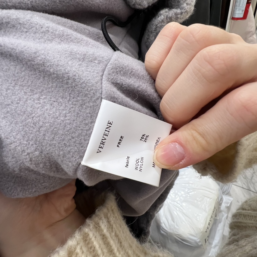 VERVEINE韓國代購㊣女裝新款休閑熱賣25秋冬推薦夾克羊毛拉鏈VERVEINE夾克