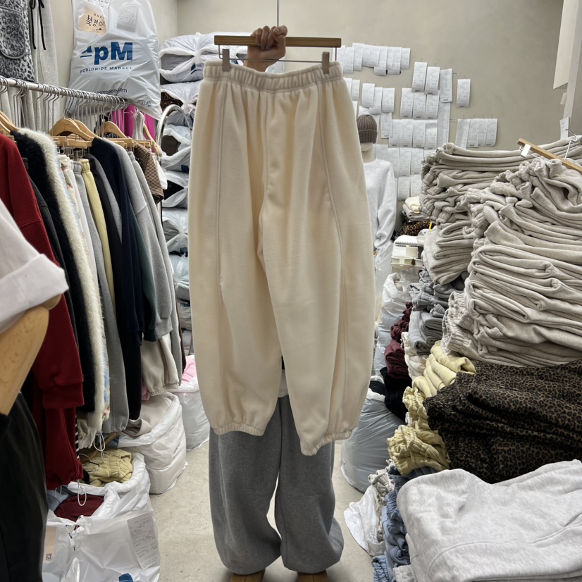 BREEZE東大門㊣實拍女裝新品推薦熱賣時尚25秋冬休閑褲抓絨BREEZE休閑褲