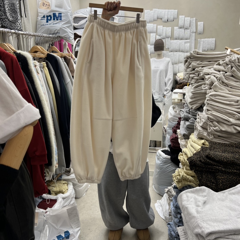 BREEZE東大門㊣實拍女裝新品推薦熱賣時尚25秋冬休閑褲抓絨BREEZE休閑褲圖色1