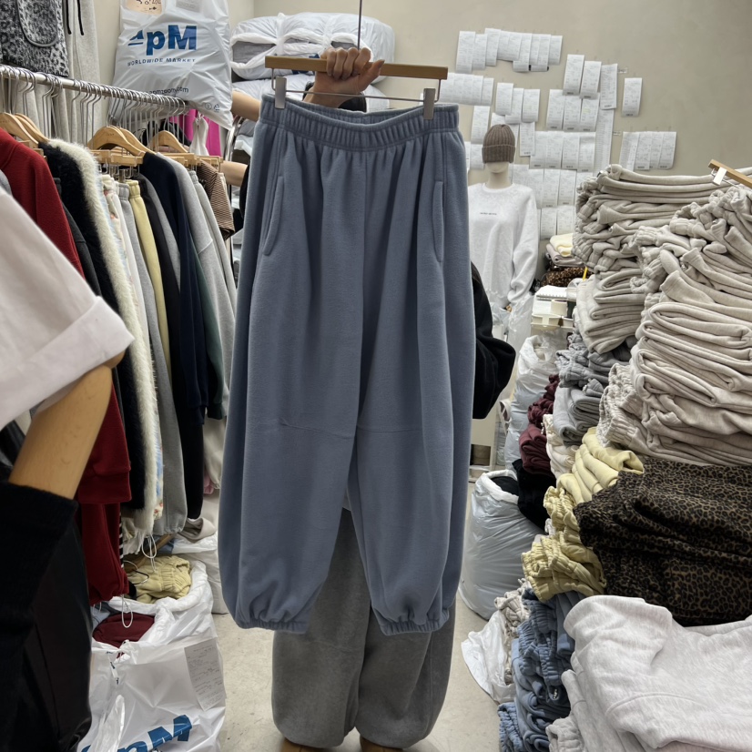 BREEZE東大門㊣實拍女裝新品推薦熱賣時尚25秋冬休閑褲抓絨BREEZE休閑褲圖色4