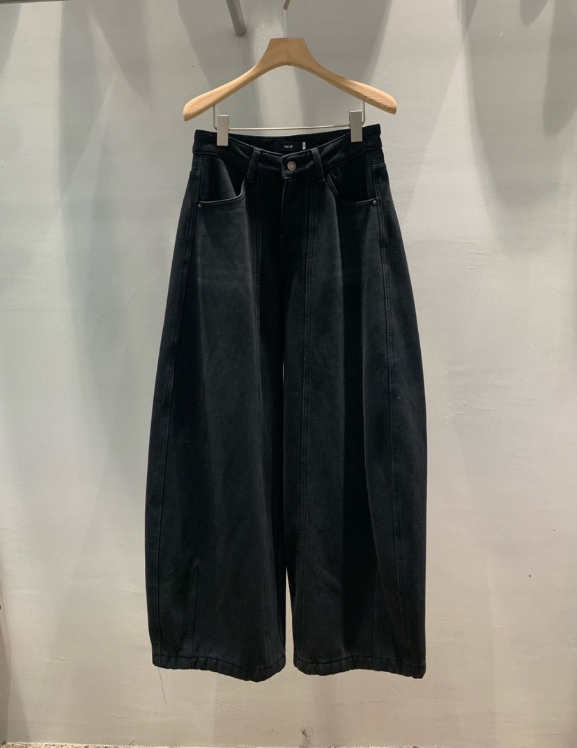 1 2ILLY-S韓國代購㊣女裝新品休閑職業熱賣時尚牛仔褲復古1 2ILLY/THE SIL牛仔褲圖色2