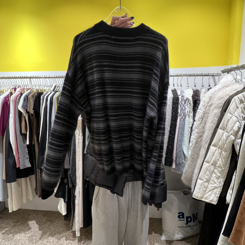 LE MASTERPLACE東大門㊣代購女裝新品人氣時尚針織衫浣熊寬松Le masterpiece針織衫