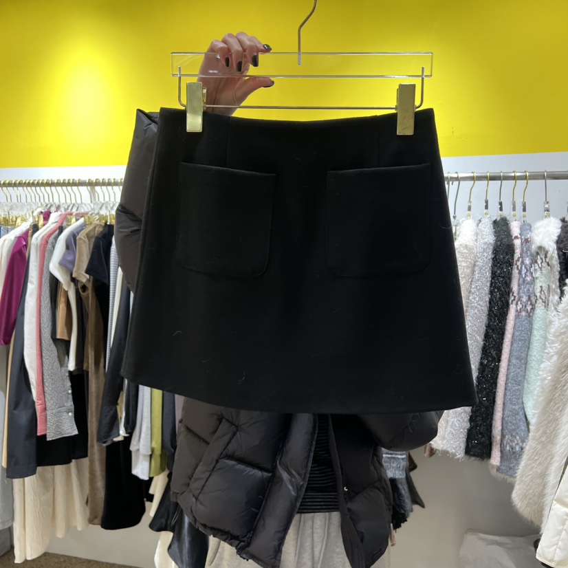 LE MASTERPLACE東大門㊣直郵女裝新品時尚真品短裙口袋羊毛Le masterpiece短裙圖色2