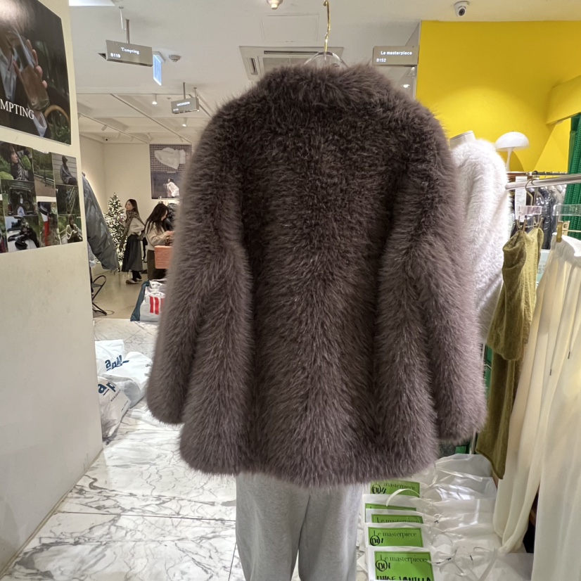 LE MASTERPLACE東大門㊣直郵女裝新款休閑25秋冬真品夾克皮草Le masterpiece夾克