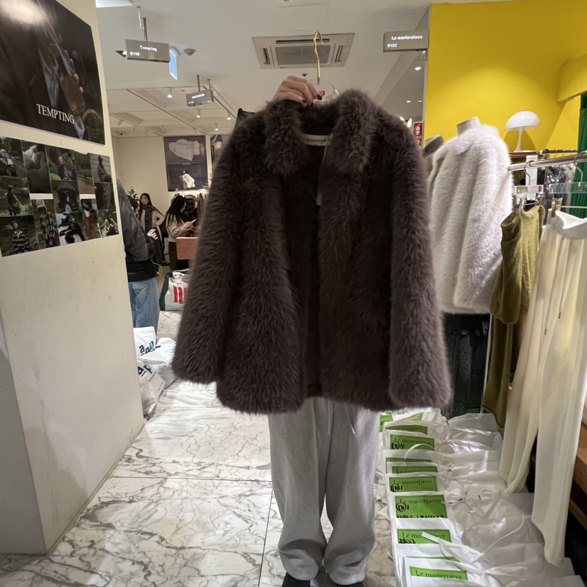 LE MASTERPLACE東大門㊣直郵女裝新款休閑25秋冬真品夾克皮草Le masterpiece夾克圖色2
