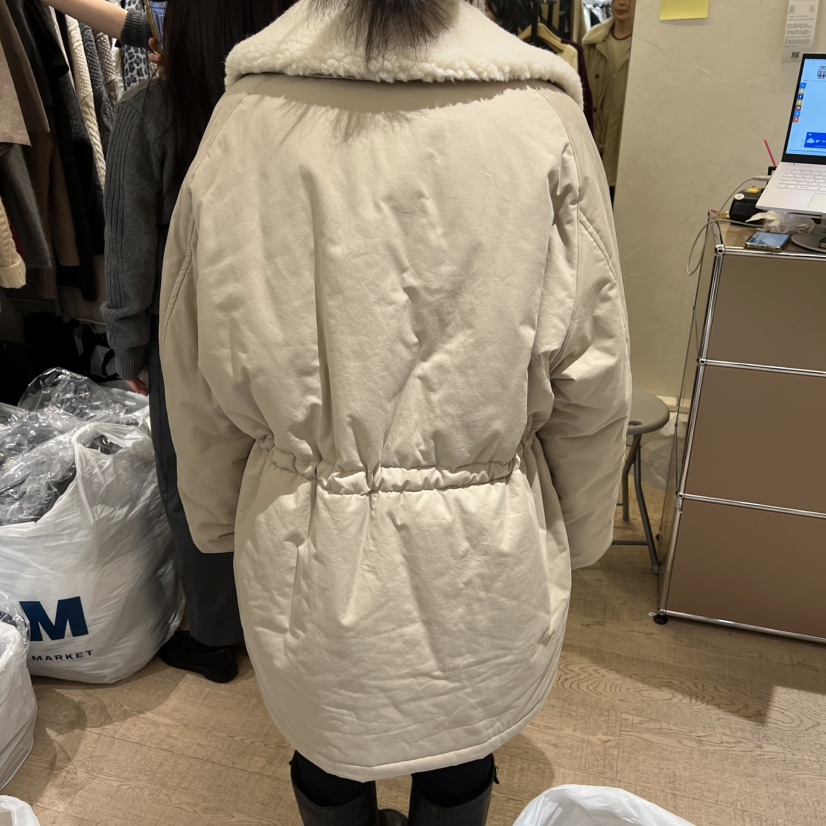 W AND J韓國代購㊣女裝新款真品休閑熱賣推薦25秋冬長款棉服W AND J長款棉服