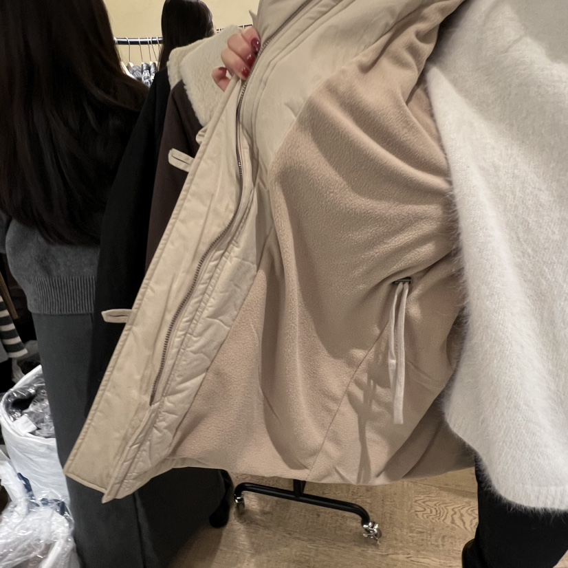 W AND J韓國代購㊣女裝新款真品休閑熱賣推薦25秋冬長款棉服W AND J長款棉服