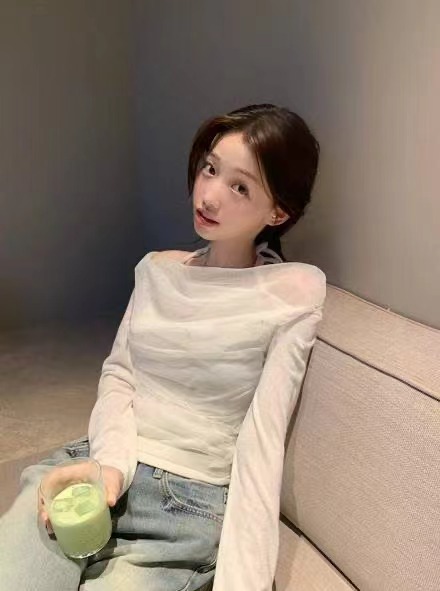 AFARRIER東大門㊣直郵女士新款人氣真品時尚熱賣襯衫蕾絲衫AFARRIER襯衫/蕾絲衫圖色4