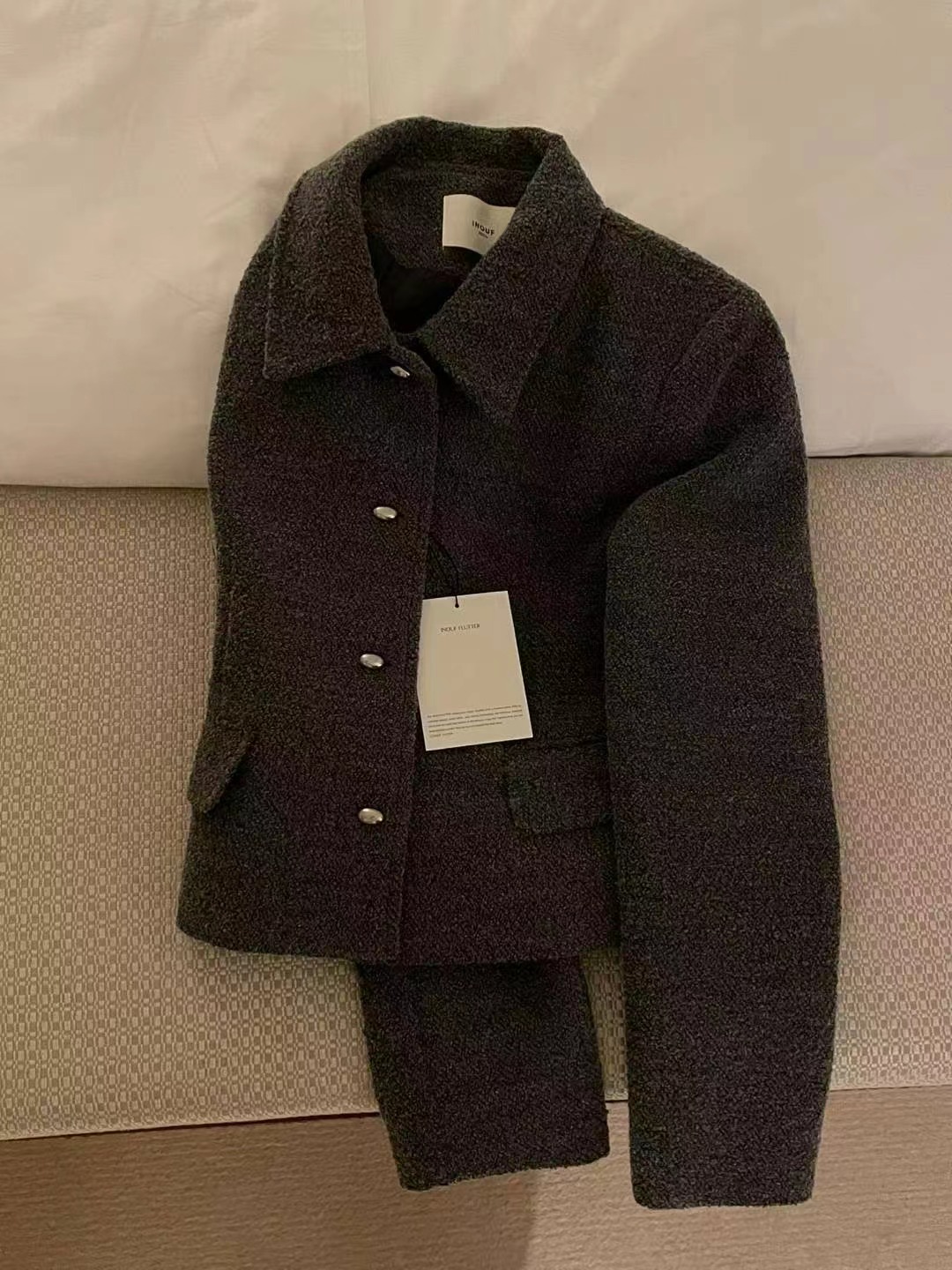 INOUF東大門㊣直郵女士新品25秋冬熱賣時尚休閑人氣真品夾克INOUF/FLUTTER夾克