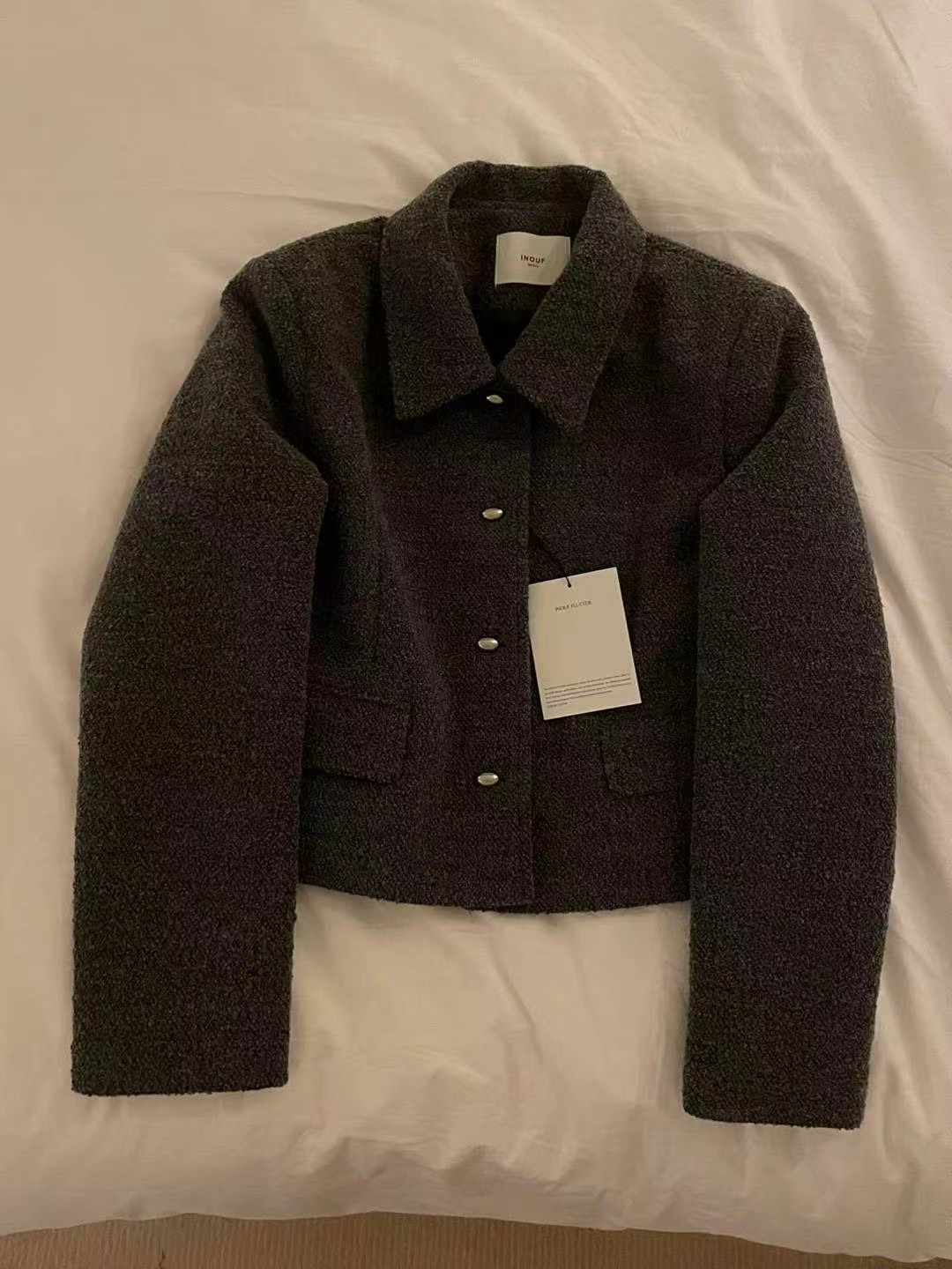 INOUF東大門㊣直郵女士新品25秋冬熱賣時尚休閑人氣真品夾克INOUF/FLUTTER夾克圖色1