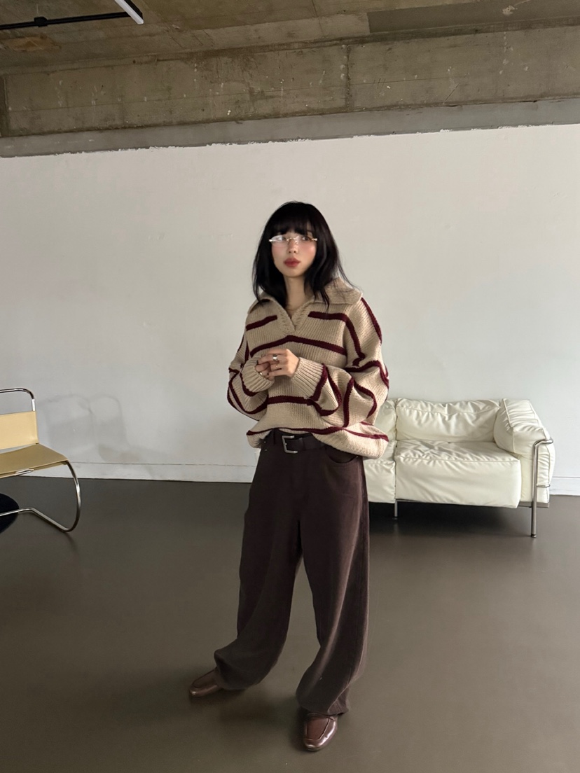 SOLAR東大門㊣實拍女士新品時尚休閑熱賣真品25秋冬推薦針織衫SOLAR針織衫