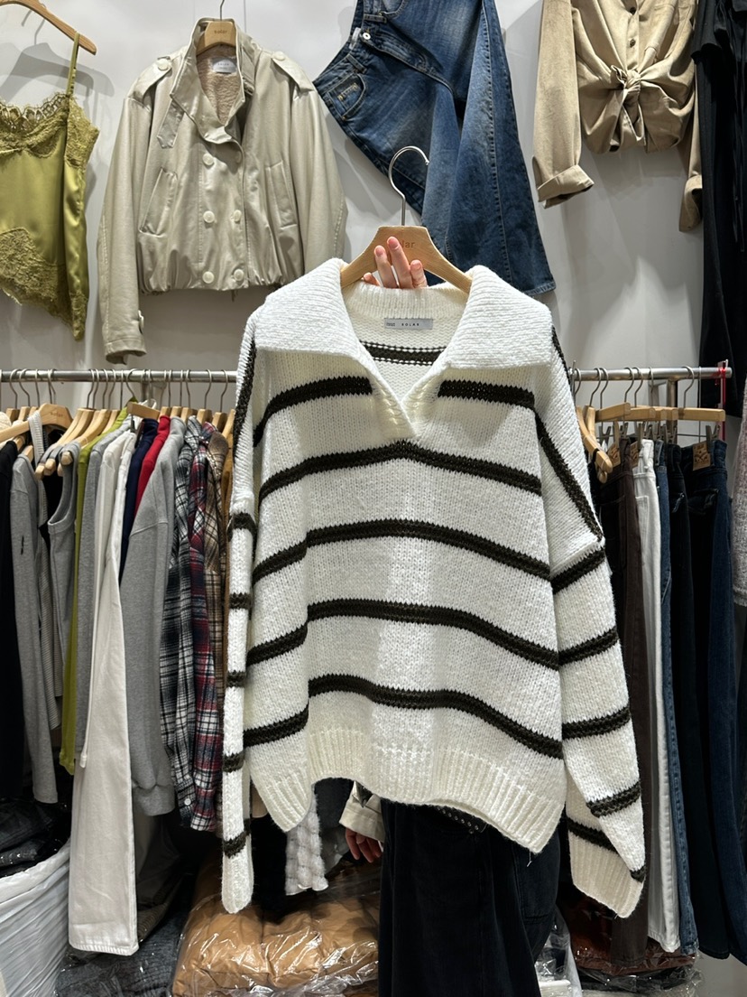 SOLAR東大門㊣實拍女士新品時尚休閑熱賣真品25秋冬推薦針織衫SOLAR針織衫圖色1