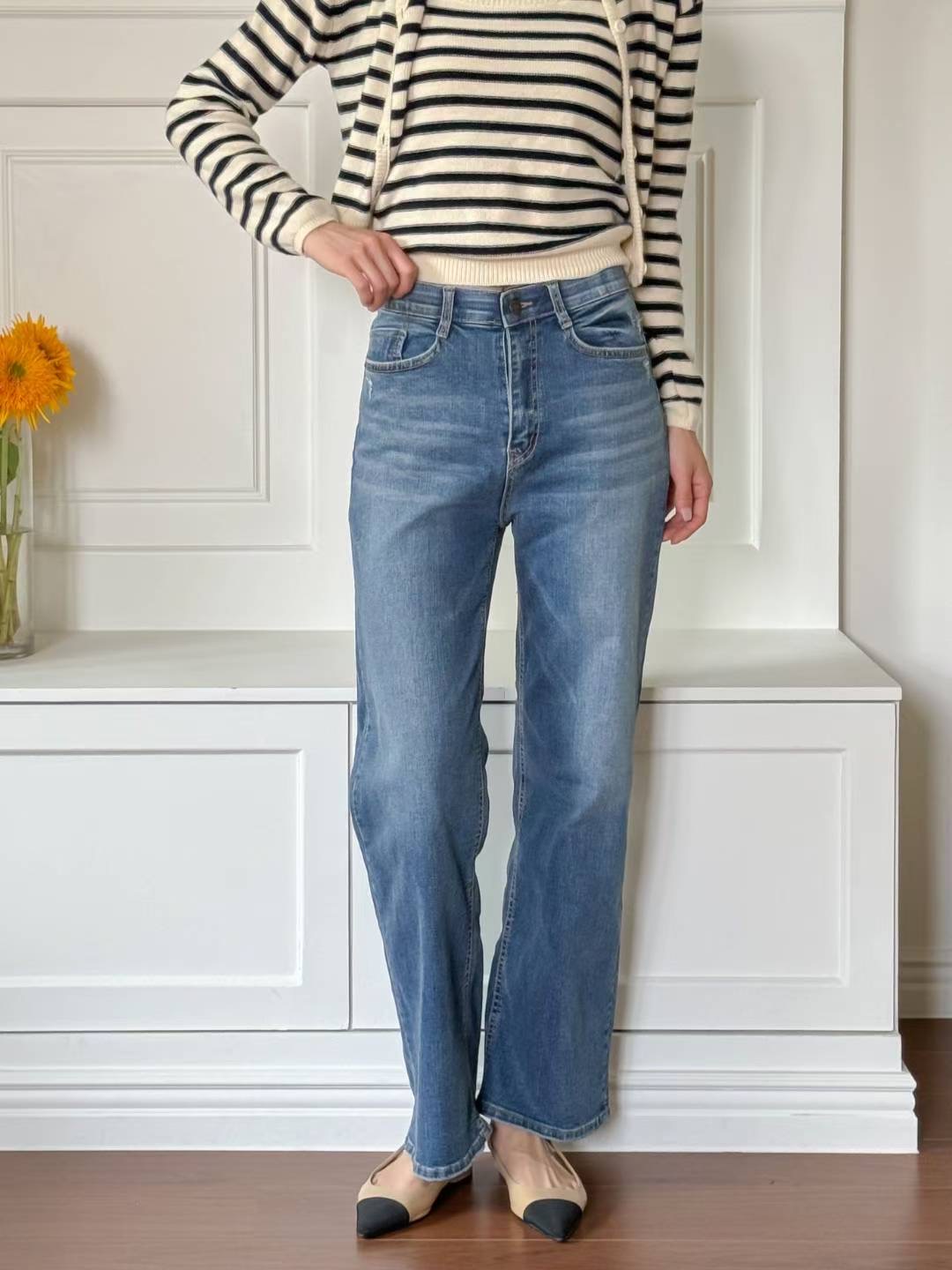 FLY DENIM東大門㊣實拍女士新品時尚熱賣休閑25秋冬牛仔褲FLY DENIM牛仔褲圖色1