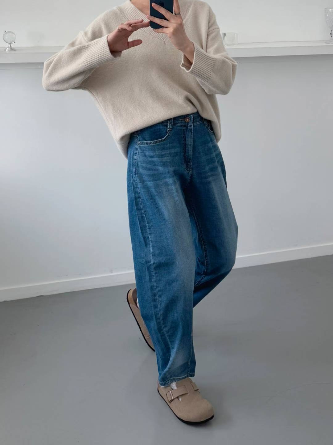 FLY DENIM東大門㊣直郵女士新款推薦職業熱賣時尚25秋冬牛仔褲FLY DENIM牛仔褲