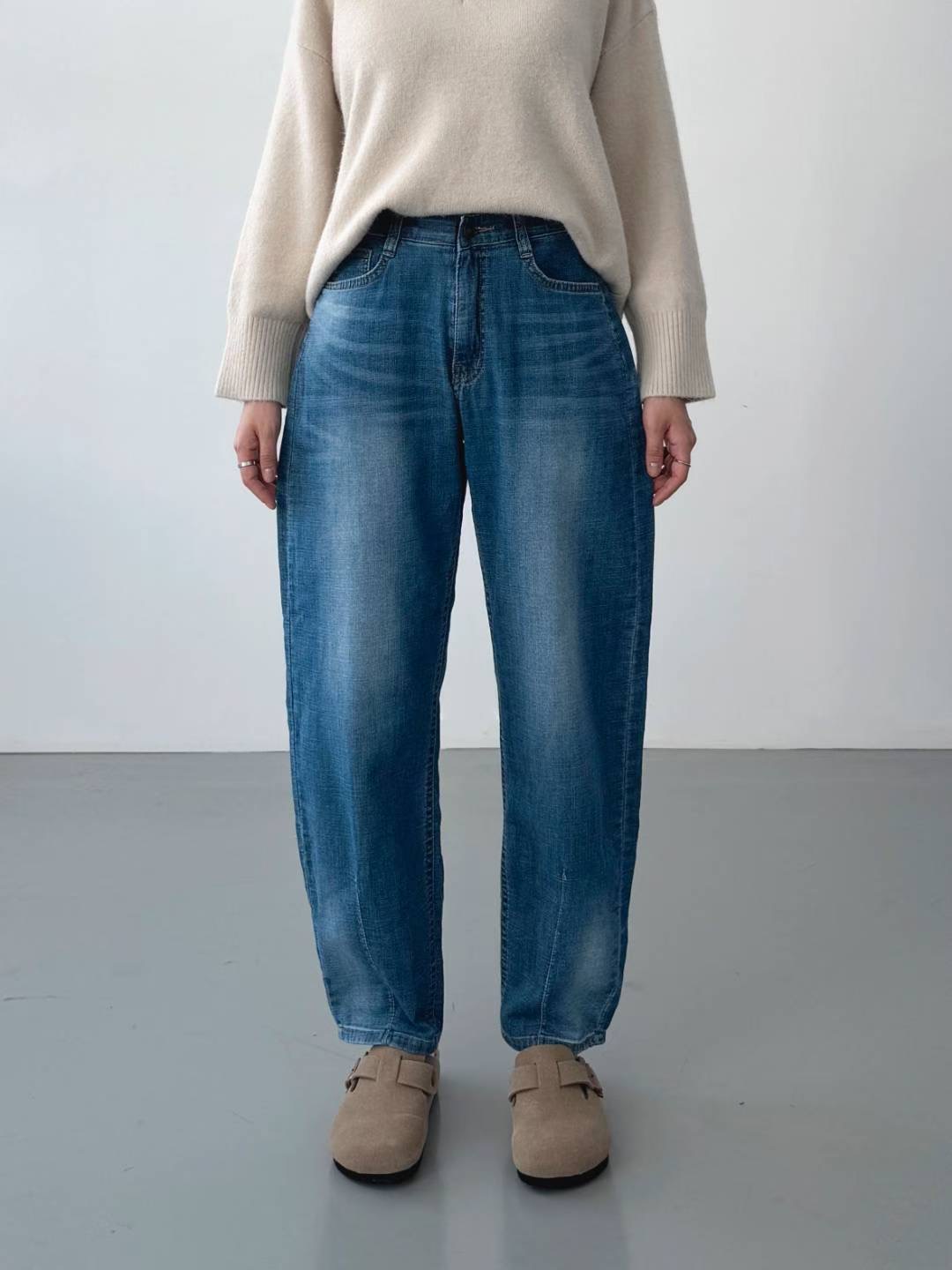 FLY DENIM東大門㊣直郵女士新款推薦職業熱賣時尚25秋冬牛仔褲FLY DENIM牛仔褲圖色1