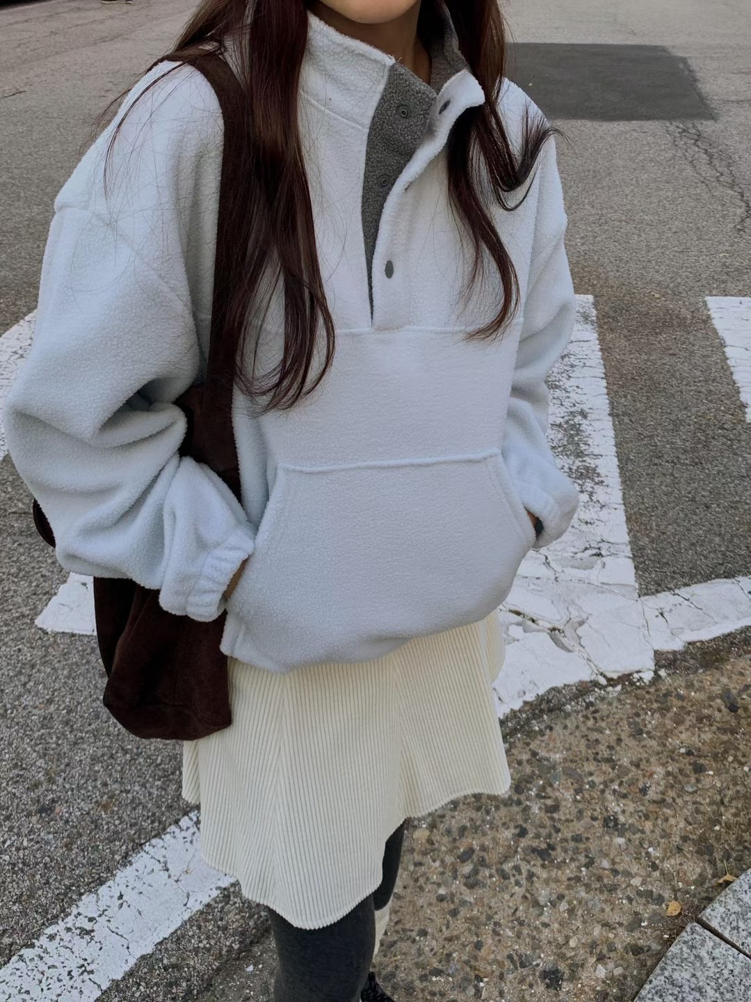 AN STAND東大門㊣代購女裝新款休閑熱賣時尚25秋冬真品衛衣AN STAND-2件起衛衣圖色2