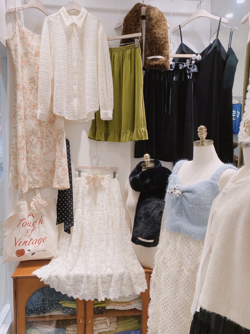 LETAILOR東大門㊣代購女裝新款推薦熱賣半身裙中短裙天鵝絨LETAILOR半身裙/中短裙